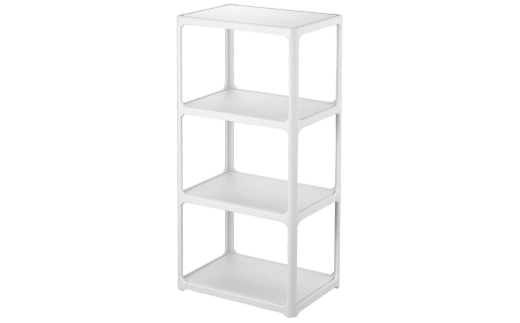 収納ラック カタスタナ 3段 ライトグレー katasuタナ 組立式 シボタイプ ラック 棚 シェルフ おしゃれ SANAKA インテリア スリム 収納 洗面所 脱衣所 収納棚 新生活 一人暮らし 【010S063】