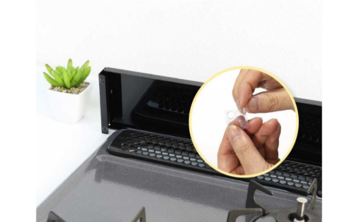 arte 排気口カバーフラット 幅45cmタイプ ブラック キッチン用品 燕三条製 [川口工器]【010S418】