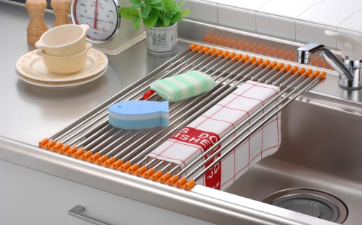 スノコロロ オレンジ キッチン用品 燕三条製 ステンレス製 [株式会社オビタス] 【011S113】