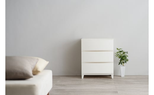 チェスト 収納チェスト ルームスワイドシェード 543 幅54cm 3段 ホワイト 収納棚 キャビネット 収納ボックス 衣類収納 衣装ケース 引出し収納 ルームチェスト 新生活 一人暮らし 【012S006】