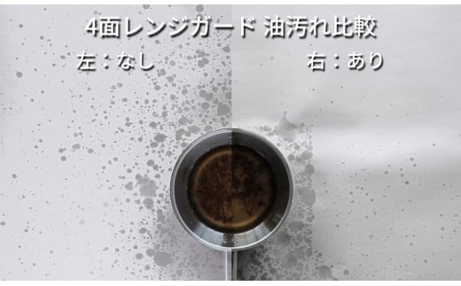 [Leye] コンパクト4面レンジガード キッチン用品【012S041】