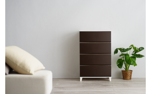 収納チェスト ルームスワイドシェード 544 幅54cm 4段 ブラウン 収納棚 キャビネット 収納ボックス 衣類収納 衣装ケース 引出し収納 ルームチェスト 新生活 一人暮らし 【015S011】