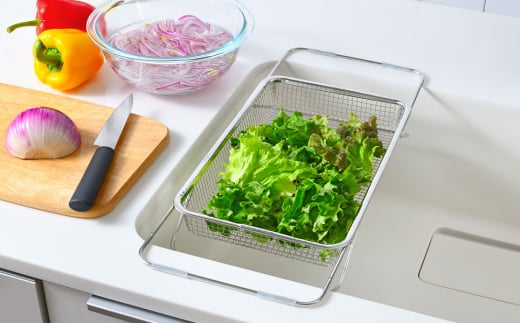 水切りメッシュかご レギュラー 水切りカゴ ステンレス製 食洗器対応 [leye]【010P156】