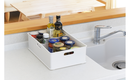 収納ボックス インボックス Ｍ ホワイト 3個セット 取っ手付 収納ボックス 衣類 収納ケース カラーボックス おもちゃ収納 押し入れ収納 新生活 一人暮らし 10000円以下 1万円以下 【010S069】