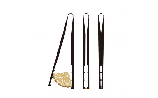 [ベルモント] U.L. Hibasami 火ばさみ アルミニウム製 キャンプ用品 アウトドア用品【010S120】