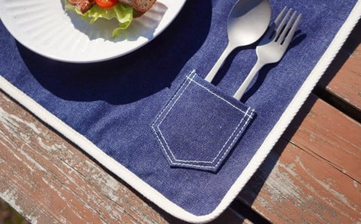 ランチョンマット＆コースター４枚セット おしゃれ SDGｓ アップサイクル [+salt (プラスソルト)] 10000円以下 1万円以下 【010S333】