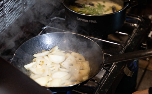 ファイバーライン スキレット 22cm ロング フライパン CAPTAIN STAG キャプテンスタッグ キッチン用品 アウトドア用品 キャンプ用品 10000円以下 1万円以下 【010S552】