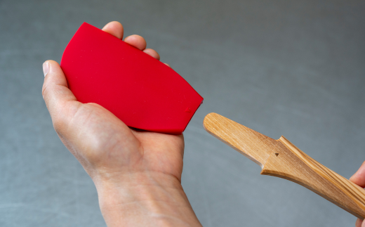 シリコーンヘラ2本組(レッド・ホワイト) キッチン用品 燕三条製 新生活 一人暮らし [la base(ラバーゼ)] 【013S081】