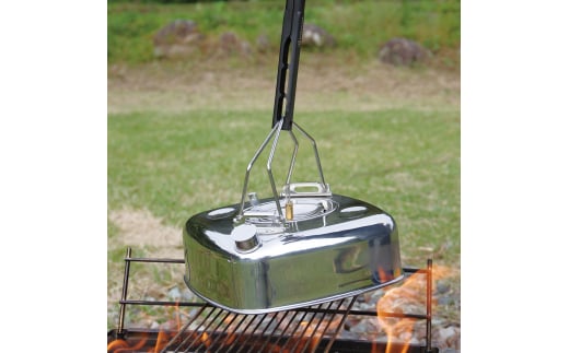 [ベルモント] ファイヤースクエアケトル2.8L IH対応 キャンプ用品 アウトドア用品 キッチン用品 調理器具 キッチングッズ やかん 燕三条製 【019S024】