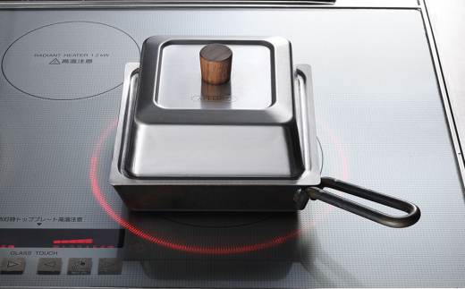 [APELUCA] IH対応 コンパクトディープパン 蓋付き COMPACT DEEP PAN【022P011】