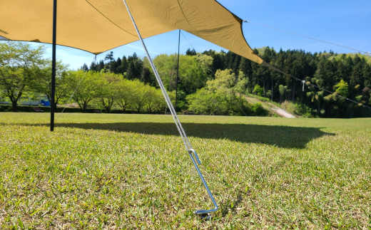 ハンマー不要の回転式ペグ [くるくるペグ] 8本セット ステンレス製 燕三条製 防災用品 テントペグ キャンプ用品 アウトドア用品 【024S032】