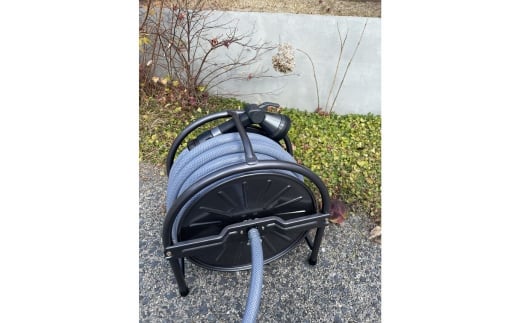 スチールホースリールセット20m グレー [グリーンライフ] 【025S003】