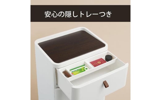 ロイヤルドロアー 542 幅54cm 2段 スリムタイプ アースホワイト squ+ 収納ケース 家具 キッチン 新生活 一人暮らし 【025S007】