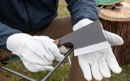 [BABACHO] 薪割りに 多喜火斧 （手斧） 革ケース付き キャンプ用品 アウトドア用品 登山 【044P005】