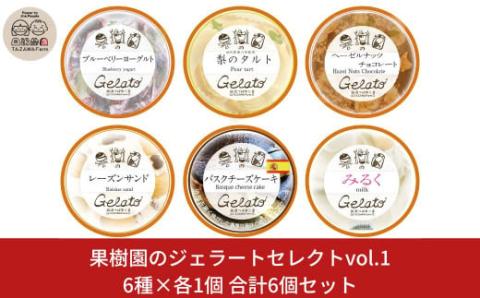 果樹園のジェラートセレクトvol.1 [6種×各1個] 合計6個セット ジェラート詰合せ アイス詰合せ [田沢農園] 【010S247】