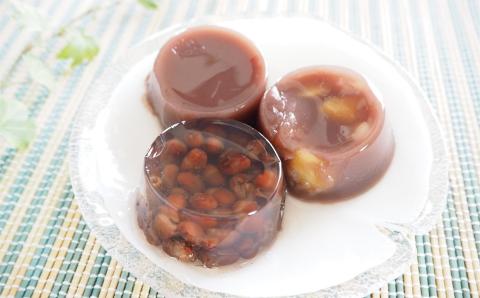 老舗あんこ屋が作る「水ようかん（こし・栗・かのこ）」詰合せ 15個入[ZB430]