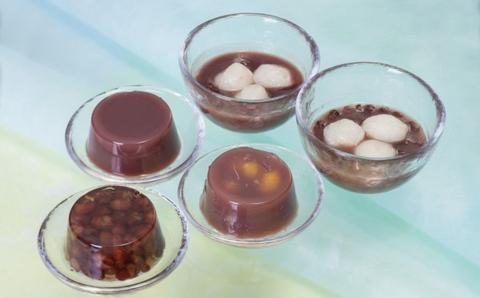 老舗あんこ屋が作る「水ようかん（こし・栗・かのこ）」＆「あん衣（こし・おぐら）」ギフトセット[ZB431]