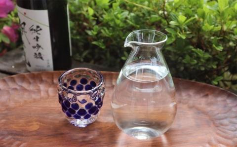 耐熱ガラス製 越後びーどろぐい呑 1個＆徳利 1個セット