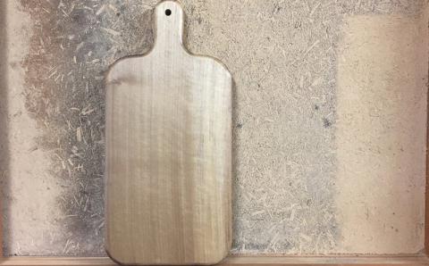 米山山麓の天然無垢材 カッティングボード（D）1枚