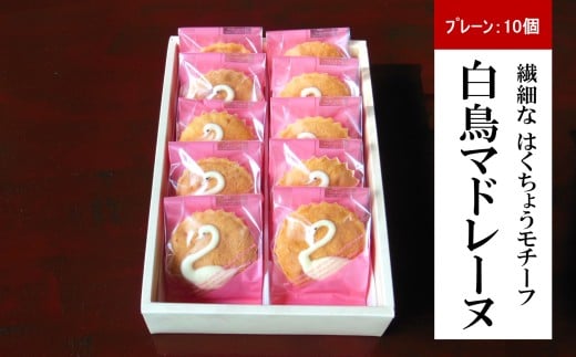 【期間限定】長嶺大池 白鳥マドレーヌ 10個[Y0586]