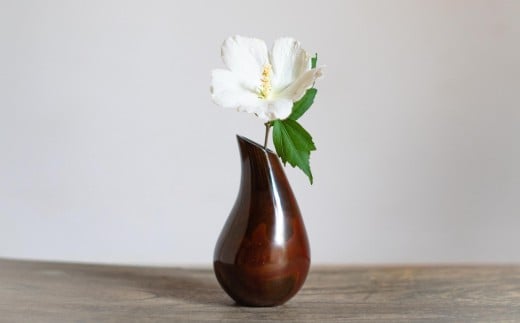 【新潟県伝統的産業品認定 斑紫銅】斑紫銅花器 しずく[ZC403]