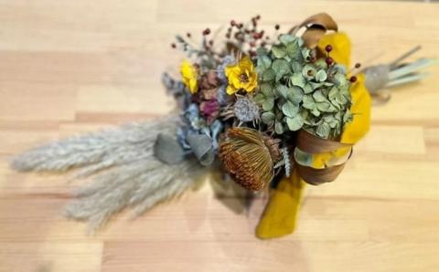 季節のドライフラワー Mサイズ スワッグ