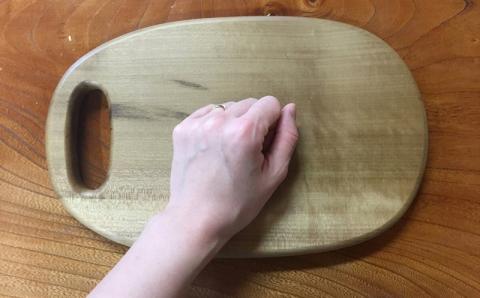 米山山麓の天然無垢材 カッティングボード（B）1枚