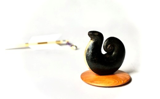 【新潟県無形文化財認定 蝋型鋳金】2025モデル干支「巳」蝋型鋳金置物 Zodiac「Mi」[Y0416]