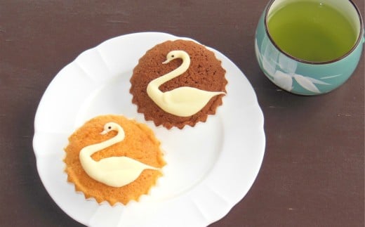 【期間限定】長嶺大池 白鳥マドレーヌ・白鳥マドレーヌココア 各5個（計 10個入り）[Y0587]