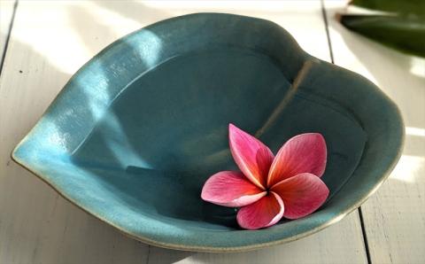 アトリエ九禅 ターコイズブルー ハートボウル