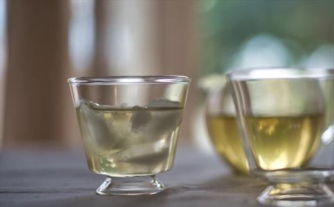 耐熱ガラス製 重ねてしまえる 高台付き角碗 2個＆和茶急須 1個