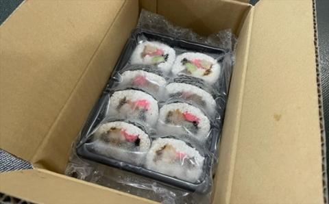 【冷凍太巻き寿司】すし割烹 魚河岸 新潟名物 くるみ入り太巻 1本分