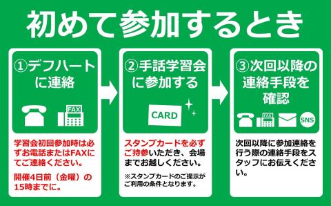 【柏崎市で体験】手話学習会参加権 12回分（毎週火曜日13:30～・1回約1時間）