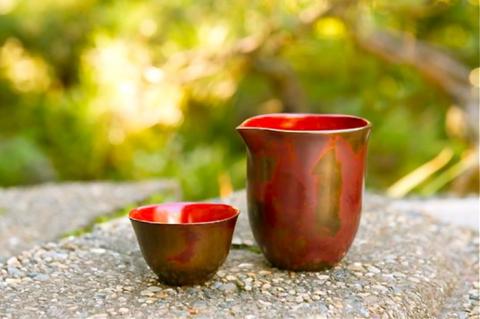 斑紫銅Tanrei片口＆酒器