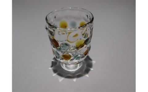 越後びーどろ ぐい呑 黄緑