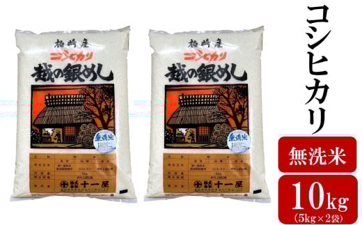 令和7年産米【五ツ星お米マイスター厳選】コシヒカリ 無洗米 10kg（5kg×2袋）[Y0563]