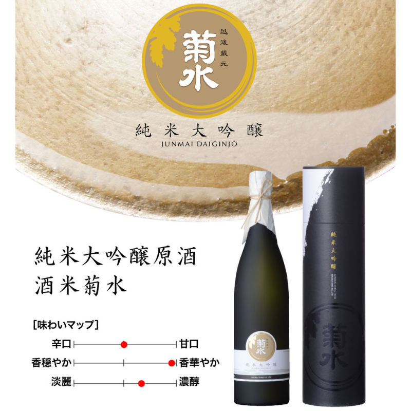 菊水 純米大吟醸原酒 酒米菊水 720ml ｜ 新潟県 新発田市 地酒 日本酒 菊水酒造 純米大吟醸 贈答 お中元 E32