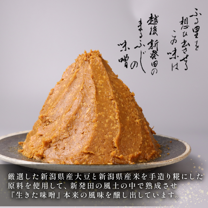 糀 味噌 1kg × 2個 計 2kg フジタ の 糀 みそ miso 糀味噌 糀みそ 手作り こうじ 生きた味噌 お味噌 おみそ 発酵 加工食品 発酵調味料 調味料 味噌汁 みそ汁 お味噌汁 豚汁 汁 しる 焼き 味噌おにぎり おにぎり 和食 和 国産 新潟県 藤田味噌糀店 新潟 新発田  fujita001_01