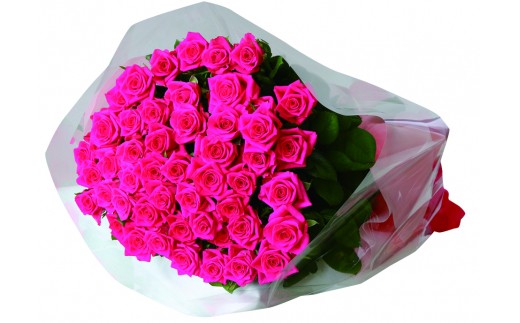 生産者直送！バラの花束 お任せ同系色50本 【 バラ 生花 花束 フラワーアレンジメント 記念日 母の日 父の日 ギフト プレゼント 花 50本 同色系 G04 】