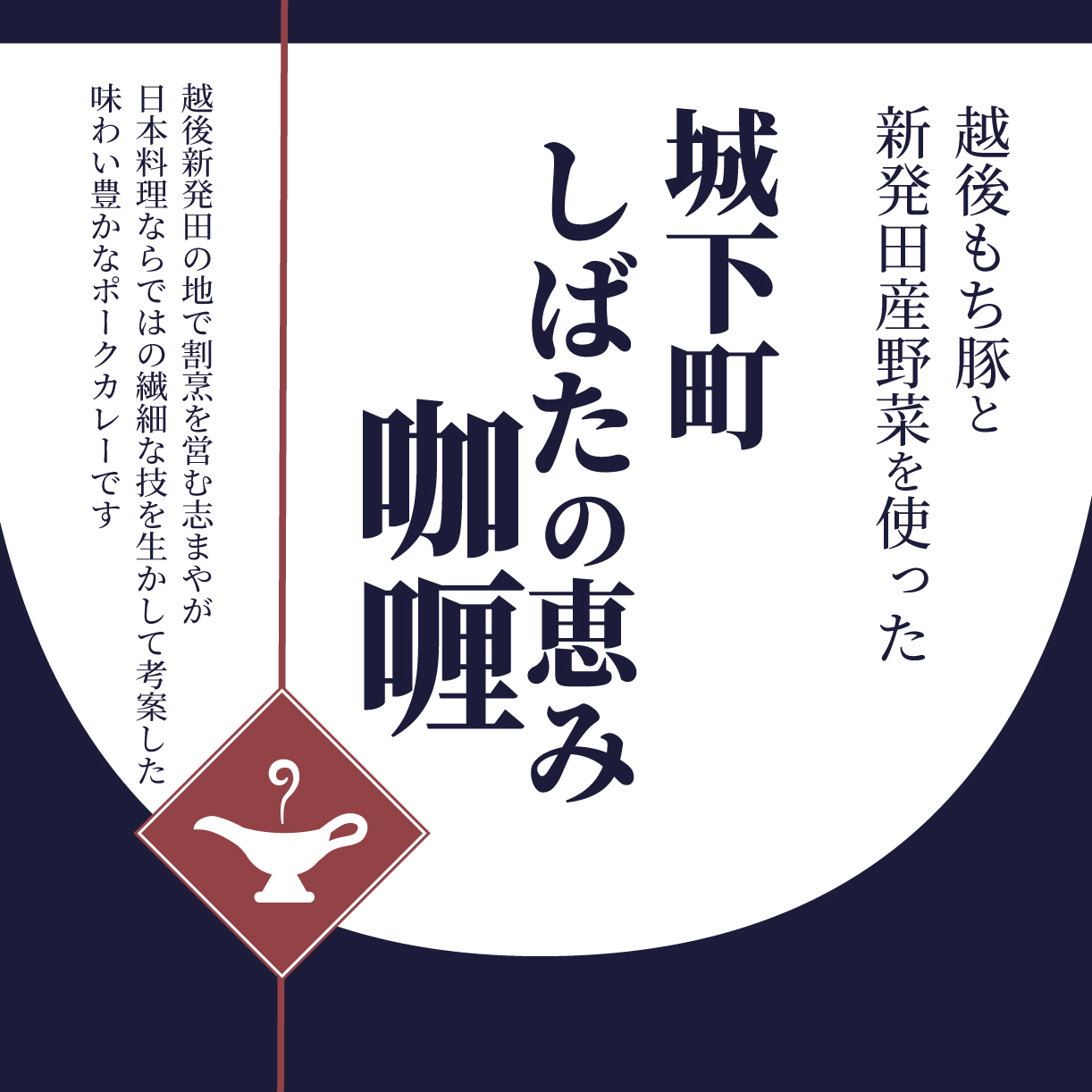 城下町しばたの恵み咖喱パック 400g×4 【 カレー 志まや 割烹 豚肉 4袋 400g 冷凍 簡単 贈答 レトルト 時短 J33 】