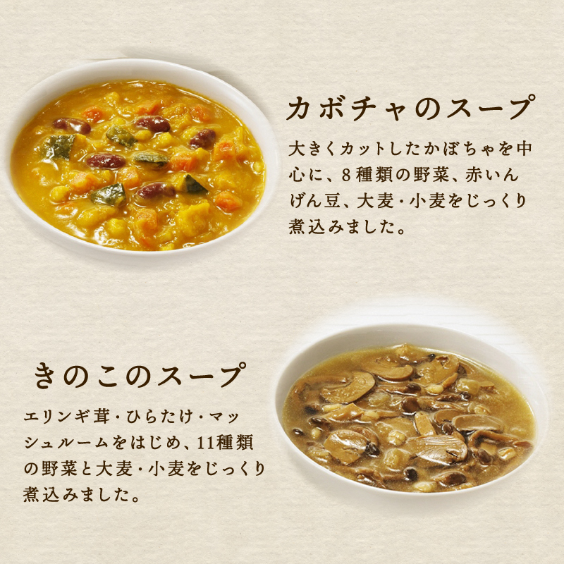 【スープ】野菜 カゴメ 4種 計16食 セット トマト とまと かぼちゃ 豆 きのこ キノコ 保存 備蓄 防災 便利 時短 J56
