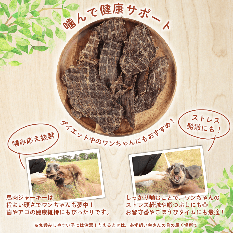 ドッグフード 馬肉ジャーキー 200g (50g×4袋) 【 馬肉 ドックフード ジャーキー ペット おやつ ペット用品 犬用 無添加 無着色 国内製造 安心 安全 自然食品 ケーティーコモディティ KT 新潟県 新発田市 KT041 】