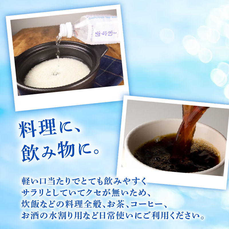 新発田のおいしい水 500ml 24本入 1箱 飲料水 みず 源泉滾々 軟水 新発田市水道局 防災 備蓄 ローリングストック （ペットボトル入り水道水） 新潟県 新発田市 suido001_01