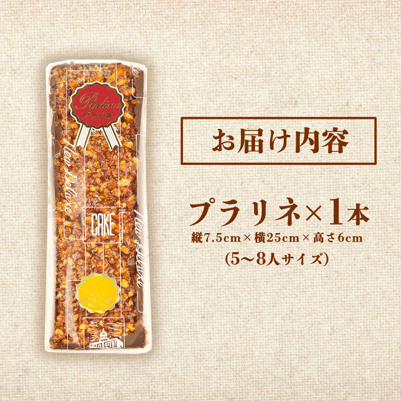 プラリネ 1本 チョコプラリネ チョコレート チョコ アーモンド ケーキ デザート キャラメリゼ 新潟 贈答 熨斗 お茶請け お茶菓子 お土産 洋菓子 特産品 名物 お取り寄せ やまの辺 新潟県 新発田市 yamanobe010_01