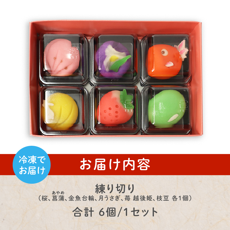 練り切り 1セット 【 新発田づくし 桜 あやめ 金魚 金魚台輪 月 うさぎ いちご えだまめ 枝豆 洋菓子 あんこ 和菓子 菓子 お菓子 スイーツ 甘味 ギフト プレゼント お土産 新潟県 新発田市 sinpo003 】