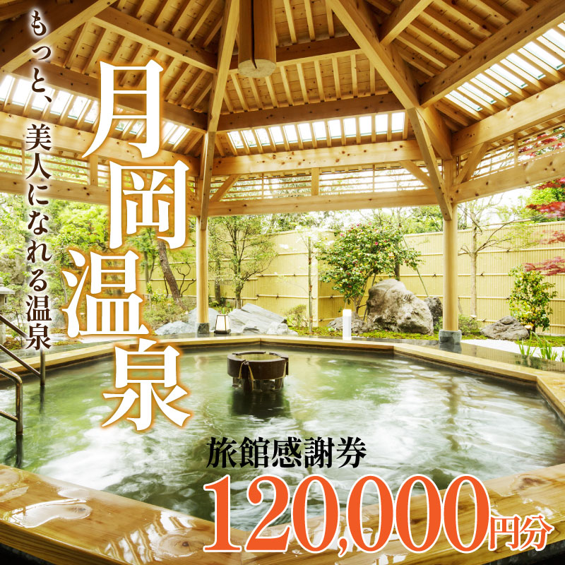 【月岡温泉】旅館感謝券 120,000円分 旅行券 宿泊券 利用券 ゴルフ 新潟 新発田 A01_40