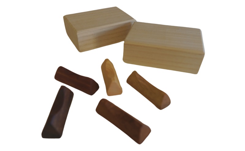 桐箱に入った無垢のオハシオキ 5個セット