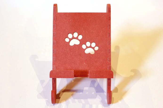 アニマルスマートフォンスタンド ネコ　赤