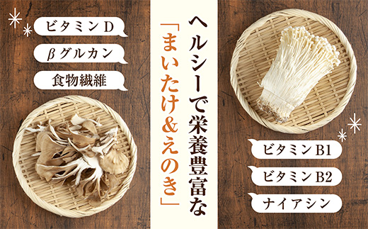 乾燥きのこ 2種セット（まいたけ・えのき）／国産 乾燥 舞茸 30g えのき 50g 各1袋 まいたけ マイタケ エノキ きのこ キノコ 無添加 国産原料 ドライ だし 出汁 簡単 時短 保存食
