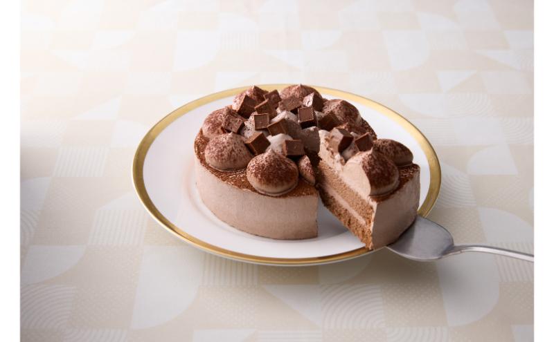 クリスマスリッチショコラケーキ（5号・直径約15cm）｜十日町すこやかファクトリー アレルギー対応 特定原材料不使用 クリスマスケーキ チョコレート ホール ケーキ 洋菓子 スイーツ 新潟県 十日町すこやかファクトリー